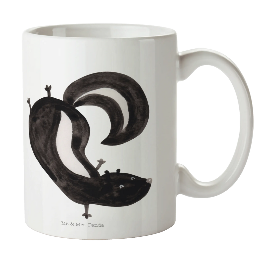 Tasse Stinktier Handstand Tasse, Kaffeetasse, Teetasse, Becher, Kaffeebecher, Teebecher, Keramiktasse, Porzellantasse, Büro Tasse, Geschenk Tasse, Tasse Sprüche, Tasse Motive, Kaffeetassen, Tasse bedrucken, Designer Tasse, Cappuccino Tassen, Schöne Teetassen, Stinktier, Skunk, Wildtier, Raubtier, Stinker, Stinki, Spielplatz, verpielt, Kind