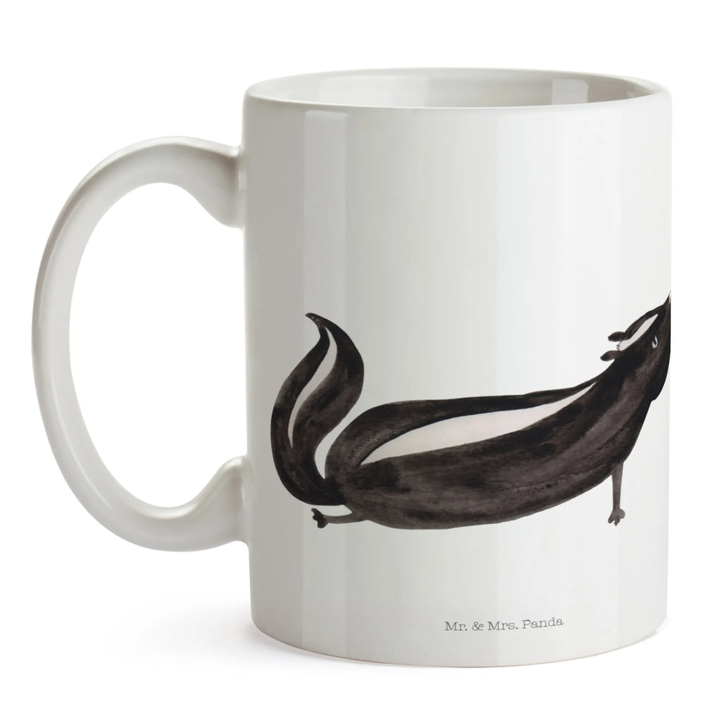 Tasse Stinktier Yoga Tasse, Kaffeetasse, Teetasse, Becher, Kaffeebecher, Teebecher, Keramiktasse, Porzellantasse, Büro Tasse, Geschenk Tasse, Tasse Sprüche, Tasse Motive, Kaffeetassen, Tasse bedrucken, Designer Tasse, Cappuccino Tassen, Schöne Teetassen, Stinktier, Skunk, Wildtier, Raubtier, Stinker, Stinki, Yoga, Namaste, Lebe, Liebe, Lache