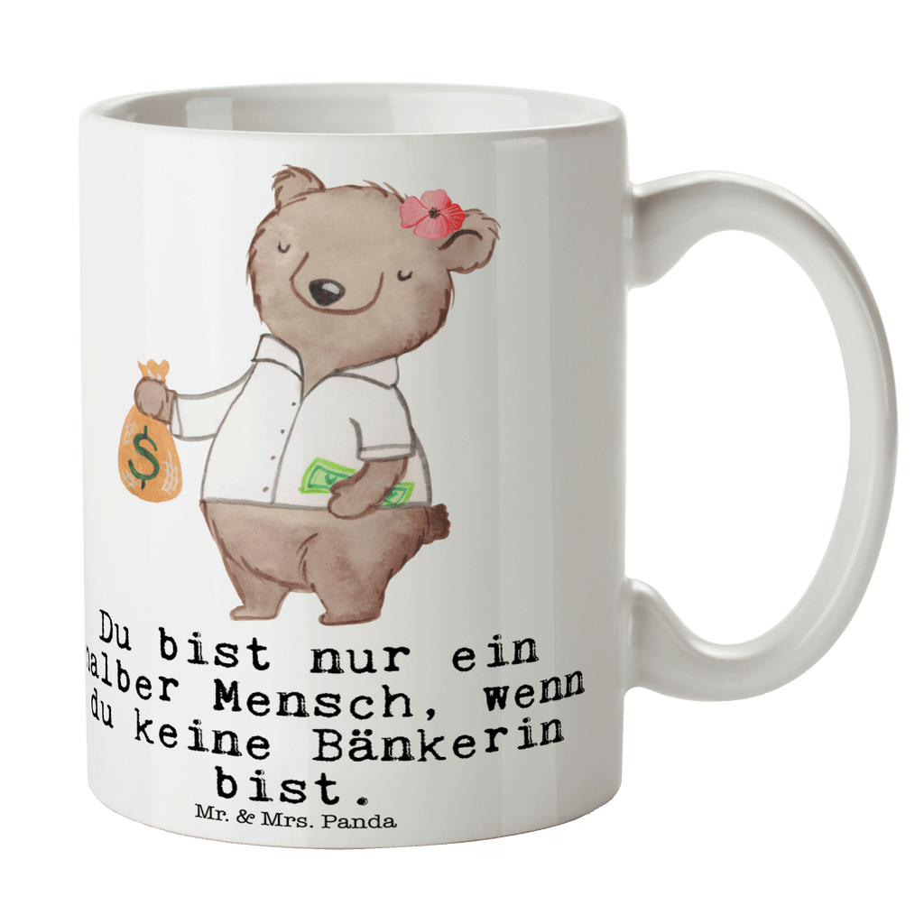 Tasse Bänkerin mit Herz Tasse, Kaffeetasse, Teetasse, Becher, Kaffeebecher, Teebecher, Keramiktasse, Porzellantasse, Büro Tasse, Geschenk Tasse, Tasse Sprüche, Tasse Motive, Kaffeetassen, Tasse bedrucken, Designer Tasse, Cappuccino Tassen, Schöne Teetassen, Beruf, Ausbildung, Jubiläum, Abschied, Rente, Kollege, Kollegin, Geschenk, Schenken, Arbeitskollege, Mitarbeiter, Firma, Danke, Dankeschön, Bänkerin, Bankfachfrau, Bankangestellte, Bankberaterin