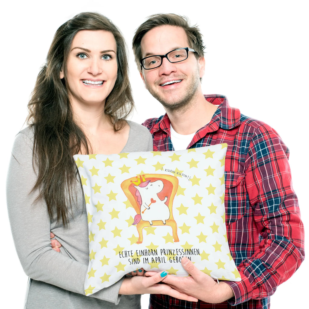 Cushion April Kissenhülle, Kopfkissen, Sofakissen, Dekokissen, Motivkissen, sofakissen, sitzkissen, Kissen, Kissenbezüge, Kissenbezug 40x40, Kissen 40x40, Kissenhülle 40x40, Zierkissen, Couchkissen, Dekokissen Sofa, Sofakissen 40x40, Dekokissen 40x40, Kopfkissen 40x40, Kissen 40x40 Waschbar, Einhorn, Einhörner, Einhorn Deko, Unicorn, Geburtstag, Prinzessin, Geburtstagsgeschenk, Geschenk, Monat