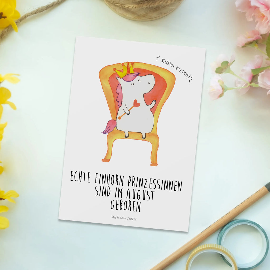 Postkarte Einhorn Prinzessin August Postkarte, Karte, Geschenkkarte, Grußkarte, Einladung, Ansichtskarte, Geburtstagskarte, Einladungskarte, Dankeskarte, Ansichtskarten, Einladung Geburtstag, Einladungskarten Geburtstag, Einhorn, Einhörner, Einhorn Deko, Unicorn, Geburtstag, Prinzessin, Geburtstagsgeschenk, Geschenk, Monat