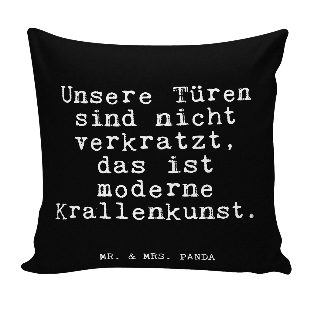 40x40 Kissen Fun Talk Unsere Türen sind nicht verkratzt, das ist moderne Krallenkunst. Kissenhülle, Kopfkissen, Sofakissen, Dekokissen, Motivkissen, sofakissen, sitzkissen, Kissen, Kissenbezüge, Kissenbezug 40x40, Kissen 40x40, Kissenhülle 40x40, Zierkissen, Couchkissen, Dekokissen Sofa, Sofakissen 40x40, Dekokissen 40x40, Kopfkissen 40x40, Kissen 40x40 Waschbar, Spruch, Sprüche, lustige Sprüche, Weisheiten, Zitate, Spruch Geschenke, Glizer Spruch Sprüche Weisheiten Zitate Lustig Weisheit Worte