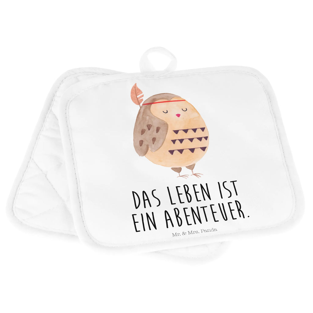 2er Set Topflappen  Eule Federschmuck Topflappen, Topfuntersetzer, Ofenhandschuh, Topflappen Set, Topflappen lustig, Topflappen mit Spruch, Ofenhandschuhe, Topfhandschuhe, Topfhandschuh, Topflappenset, Topflappen 2er Set, Schöne Topflappen, Eule, Eule Deko, Owl, Das Leben ist ein Abenteuer, Reisespruch, Federschmuck, Dekoration