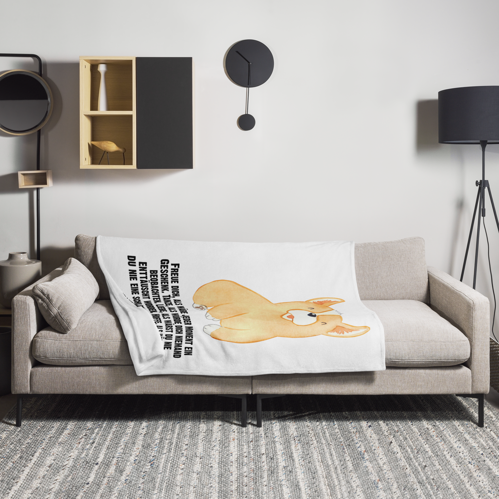 Kuscheldecke Corgie Decke, Wohndecke, Tagesdecke, Wolldecke, Sofadecke, Hund, Hundemotiv, Haustier, Hunderasse, Tierliebhaber, Hundebesitzer, Sprüche, Corgie, Welsh Corgie Pembroke, britisch, Motivation, Spruch, Hundespruch, Lebensfreude