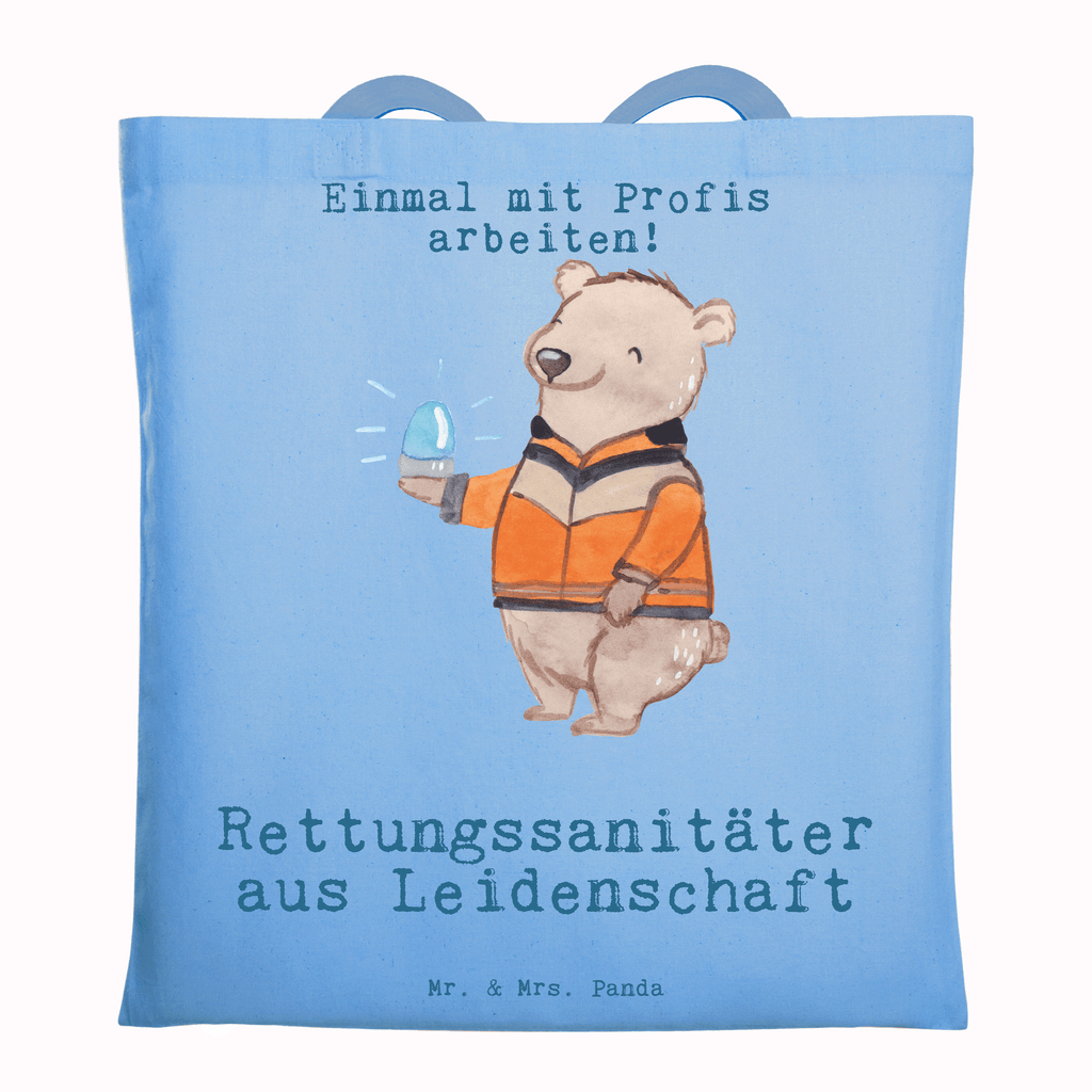 Tragetasche Rettungssanitäter aus Leidenschaft Beuteltasche, Beutel, Einkaufstasche, Jutebeutel, Stoffbeutel, Tasche, Shopper, Umhängetasche, Strandtasche, Schultertasche, Stofftasche, Tragetasche, Badetasche, Jutetasche, Einkaufstüte, Laptoptasche, Beruf, Ausbildung, Jubiläum, Abschied, Rente, Kollege, Kollegin, Geschenk, Schenken, Arbeitskollege, Mitarbeiter, Firma, Danke, Dankeschön