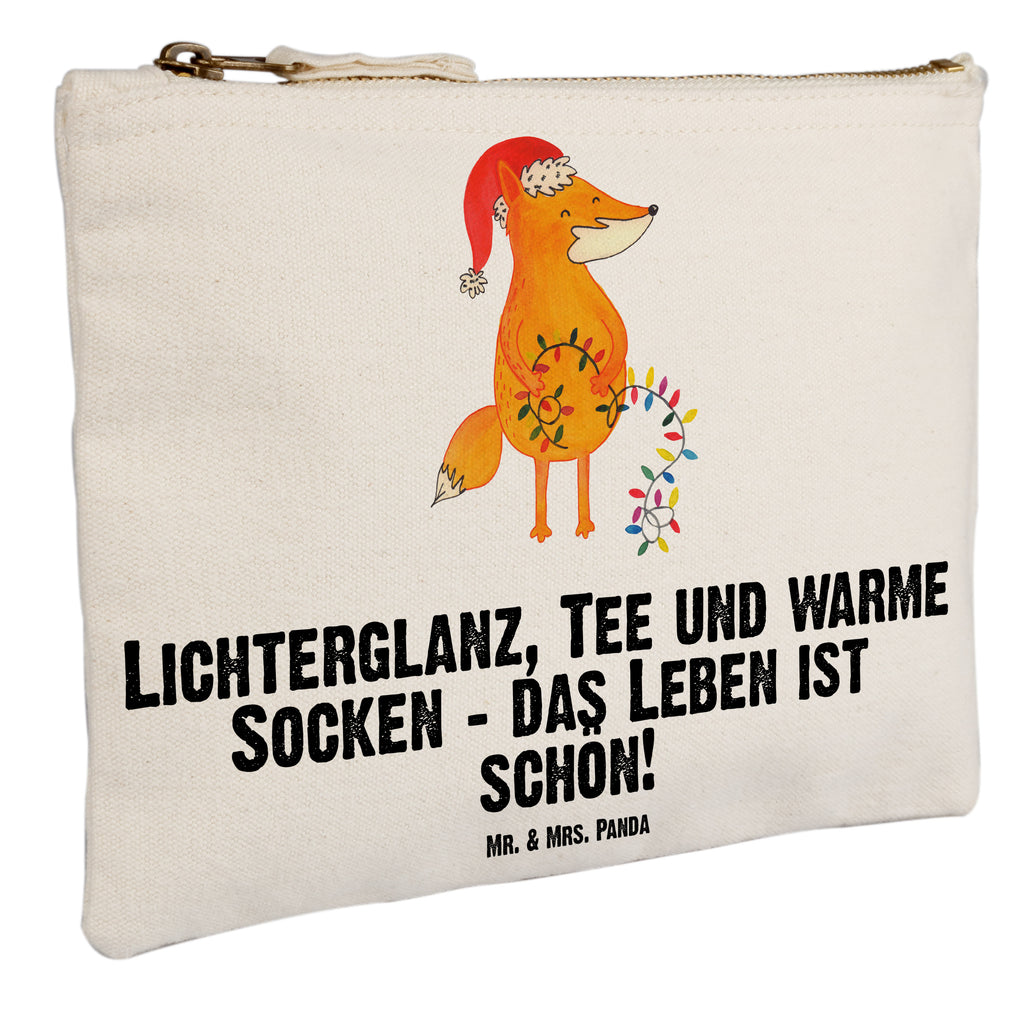 Schminktasche Fuchs Weihnachten Schminktasche, Kosmetiktasche, Kosmetikbeutel, Stiftemäppchen, Etui, Federmappe, Makeup, XXL, Schminketui, Kosmetiketui, Schlamperetui, Winter, Weihnachten, Weihnachtsdeko, Nikolaus, Advent, Heiligabend, Wintermotiv, Fuchs, Füchse, Spruch schön, Geschenk Weihnachten, Weihnachtsmann, Weihnachtszeit