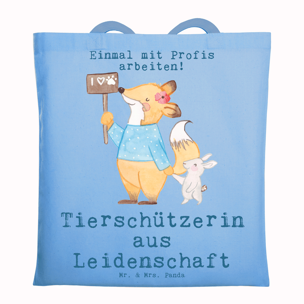 Tragetasche Tierschützerin aus Leidenschaft Beuteltasche, Beutel, Einkaufstasche, Jutebeutel, Stoffbeutel, Tasche, Shopper, Umhängetasche, Strandtasche, Schultertasche, Stofftasche, Tragetasche, Badetasche, Jutetasche, Einkaufstüte, Laptoptasche, Beruf, Ausbildung, Jubiläum, Abschied, Rente, Kollege, Kollegin, Geschenk, Schenken, Arbeitskollege, Mitarbeiter, Firma, Danke, Dankeschön