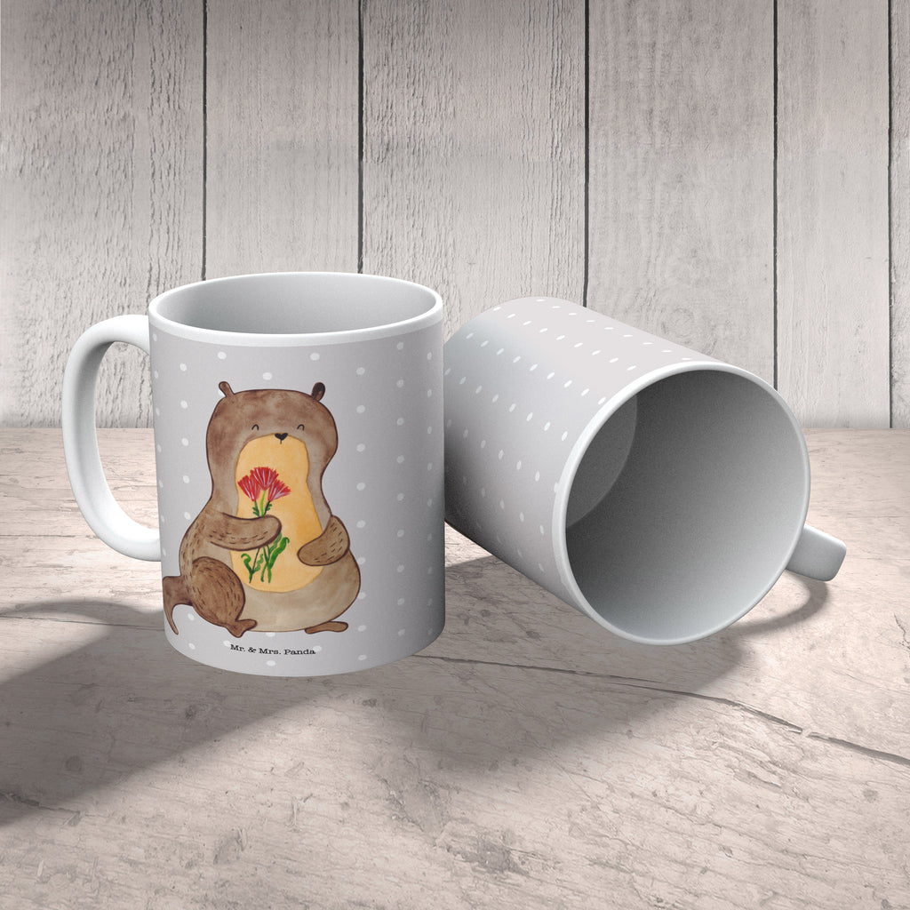 Tasse Otter Blumenstrauß Tasse, Kaffeetasse, Teetasse, Becher, Kaffeebecher, Teebecher, Keramiktasse, Porzellantasse, Büro Tasse, Geschenk Tasse, Tasse Sprüche, Tasse Motive, Kaffeetassen, Tasse bedrucken, Designer Tasse, Cappuccino Tassen, Schöne Teetassen, Otter, Fischotter, Seeotter, Otter Seeotter See Otter