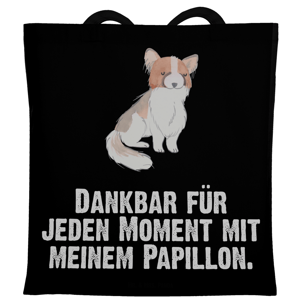 Tragetasche Papillon Moment Beuteltasche, Beutel, Einkaufstasche, Jutebeutel, Stoffbeutel, Tasche, Shopper, Umhängetasche, Strandtasche, Schultertasche, Stofftasche, Tragetasche, Badetasche, Jutetasche, Einkaufstüte, Laptoptasche, Hund, Hunderasse, Rassehund, Hundebesitzer, Geschenk, Tierfreund, Schenken, Welpe, Kontinentaler Zwergspaniel, Papillon