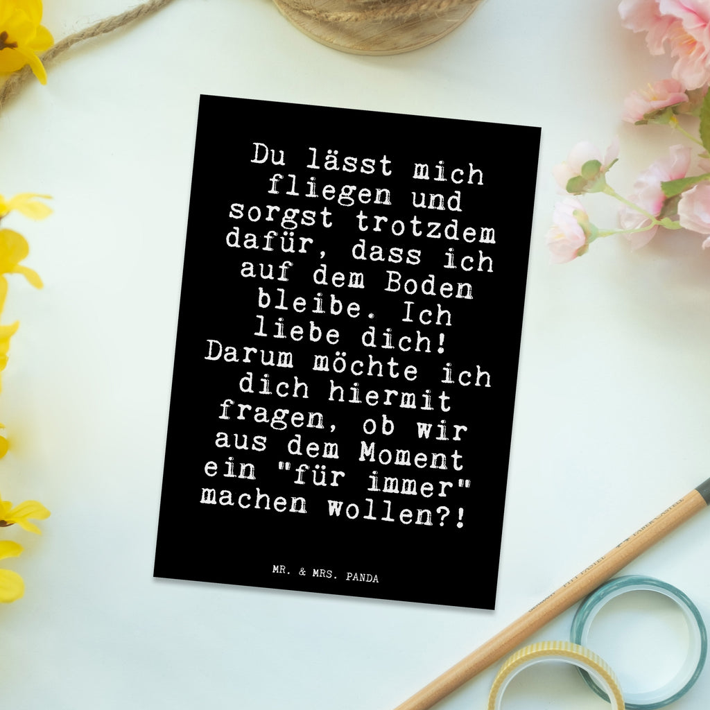 Postkarte Du lässt mich fliegen... Postkarte, Karte, Geschenkkarte, Grußkarte, Einladung, Ansichtskarte, Geburtstagskarte, Einladungskarte, Dankeskarte, Ansichtskarten, Einladung Geburtstag, Einladungskarten Geburtstag, Spruch, Sprüche, lustige Sprüche, Weisheiten, Zitate, Spruch Geschenke, Spruch Sprüche Weisheiten Zitate Lustig Weisheit Worte