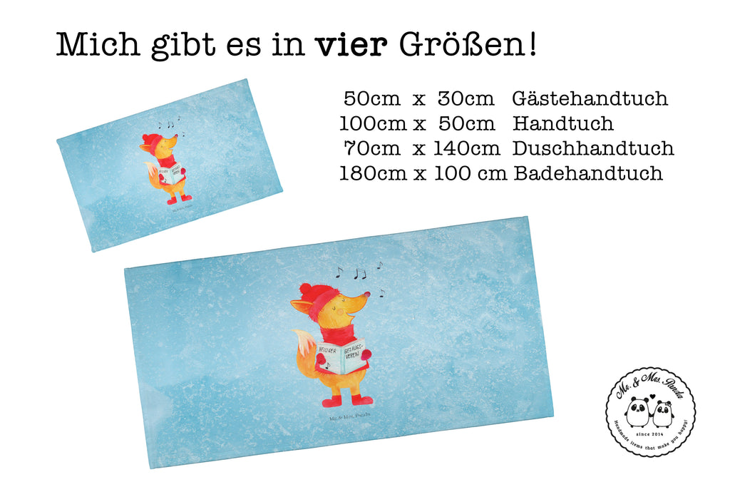 Handtuch Fuchs Sänger Gästetuch, Reisehandtuch, Sport Handtuch, Frottier, Kinder Handtuch, Winter, Weihnachten, Weihnachtsdeko, Nikolaus, Advent, Heiligabend, Wintermotiv, Fuchs, Füchse, Sänger, Geschenk Sänger, Singen, Weihnachtslieder