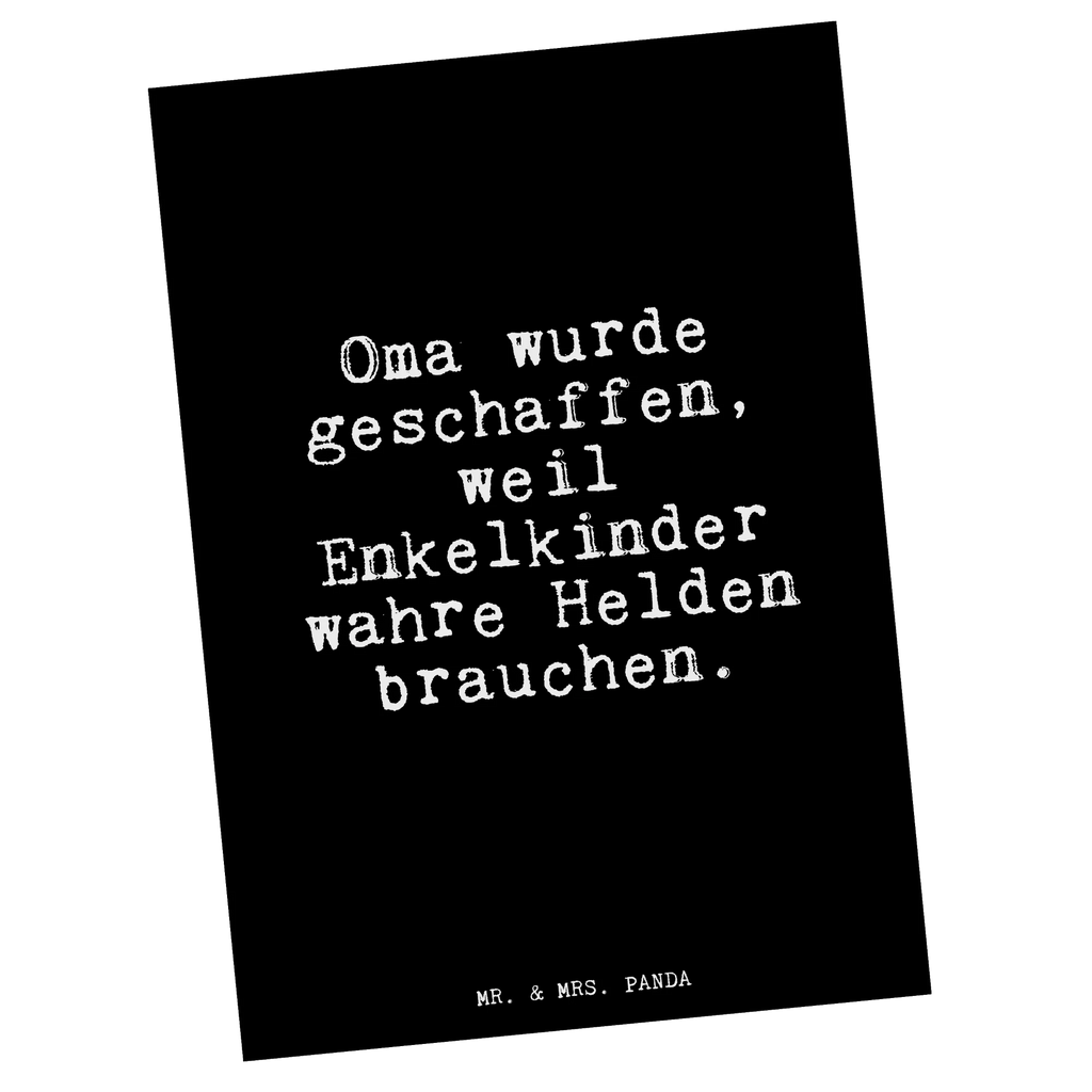 Postkarte Oma wurde geschaffen, weil... Postkarte, Karte, Geschenkkarte, Grußkarte, Einladung, Ansichtskarte, Geburtstagskarte, Einladungskarte, Dankeskarte, Ansichtskarten, Einladung Geburtstag, Einladungskarten Geburtstag, Spruch, Sprüche, lustige Sprüche, Weisheiten, Zitate, Spruch Geschenke, Glizer Spruch Sprüche Weisheiten Zitate Lustig Weisheit Worte