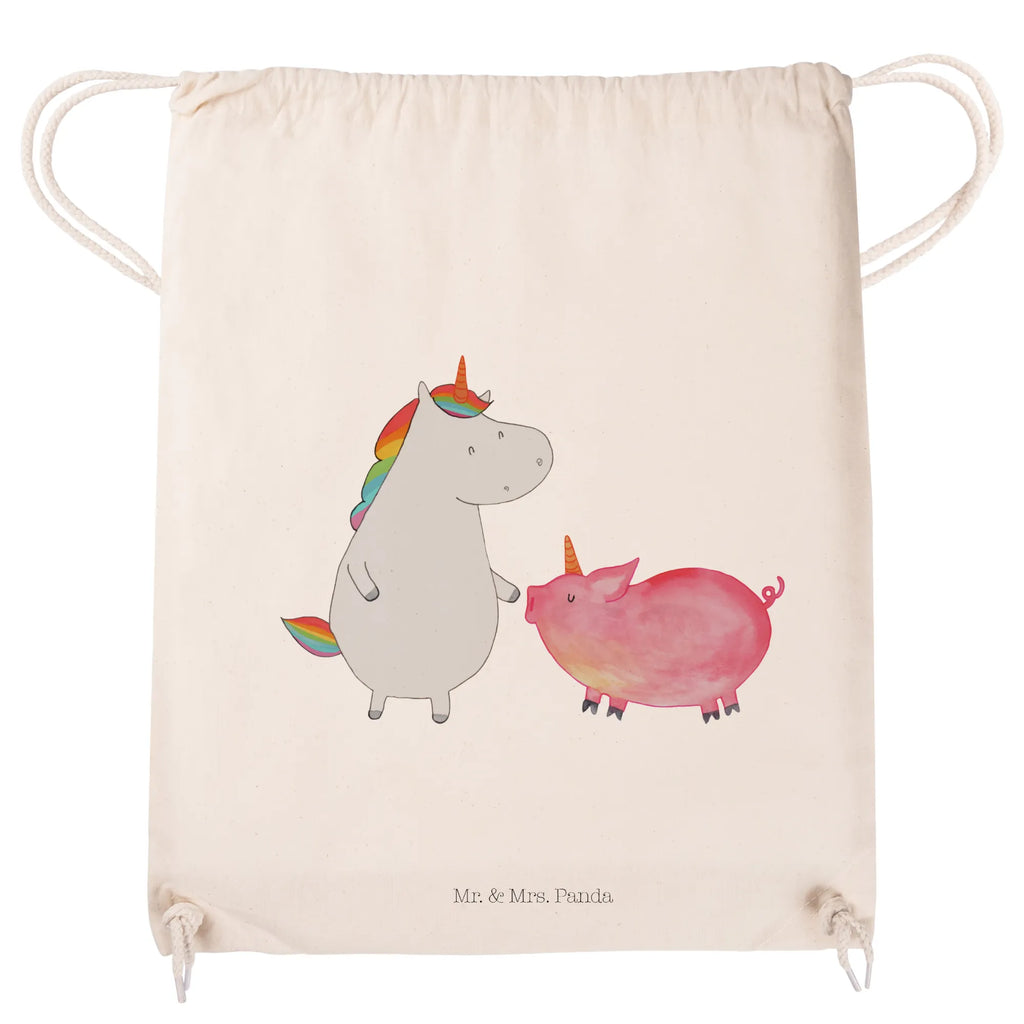 Sportbeutel Einhorn Schwein Sportbeutel, Turnbeutel, Beutel, Sporttasche, Tasche, Stoffbeutel, Sportbeutel Kinder, Gymsack, Beutel Rucksack, Kleine Sporttasche, Sportzubehör, Turnbeutel Baumwolle, Einhorn, Einhörner, Einhorn Deko, Pegasus, Unicorn, Freundschaft, Schweinhorn, Schwein, Freundin, Schweinchen