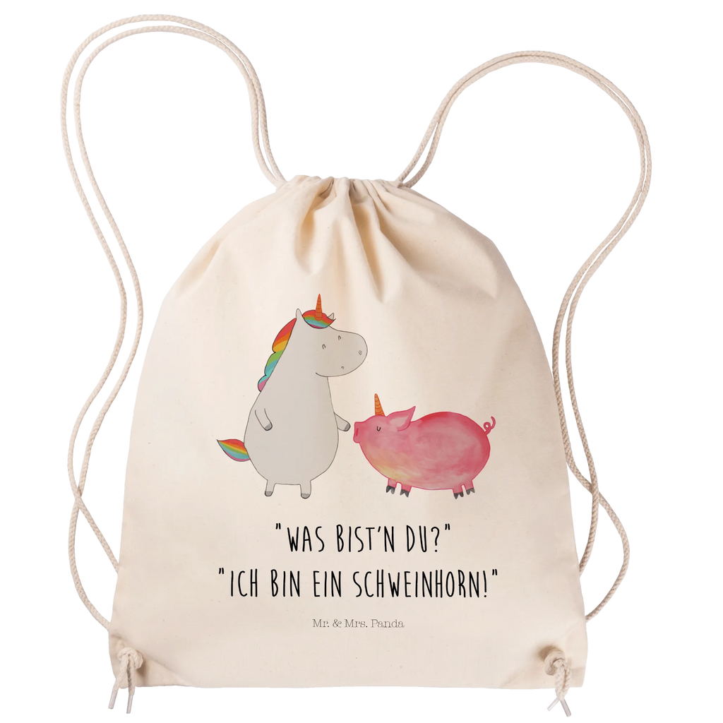 Sportbeutel Einhorn Schwein Sportbeutel, Turnbeutel, Beutel, Sporttasche, Tasche, Stoffbeutel, Sportbeutel Kinder, Gymsack, Beutel Rucksack, Kleine Sporttasche, Sportzubehör, Turnbeutel Baumwolle, Einhorn, Einhörner, Einhorn Deko, Pegasus, Unicorn, Freundschaft, Schweinhorn, Schwein, Freundin, Schweinchen