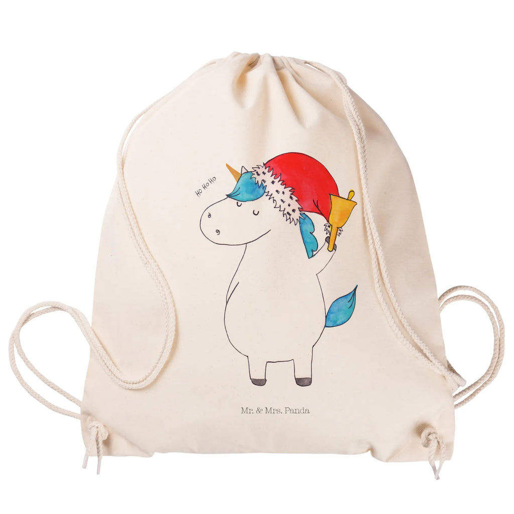 Sportbeutel Einhorn Weihnachtsmann Sportbeutel, Turnbeutel, Beutel, Sporttasche, Tasche, Stoffbeutel, Sportbeutel Kinder, Gymsack, Beutel Rucksack, Kleine Sporttasche, Sportzubehör, Turnbeutel Baumwolle, Einhorn, Einhörner, Einhorn Deko, Pegasus, Unicorn, Gin, Schokolade, Schoki, Weihnachten, Weihnachtsmann, Nikolaus, Wunschzettel, Wunschliste, Feenstaub