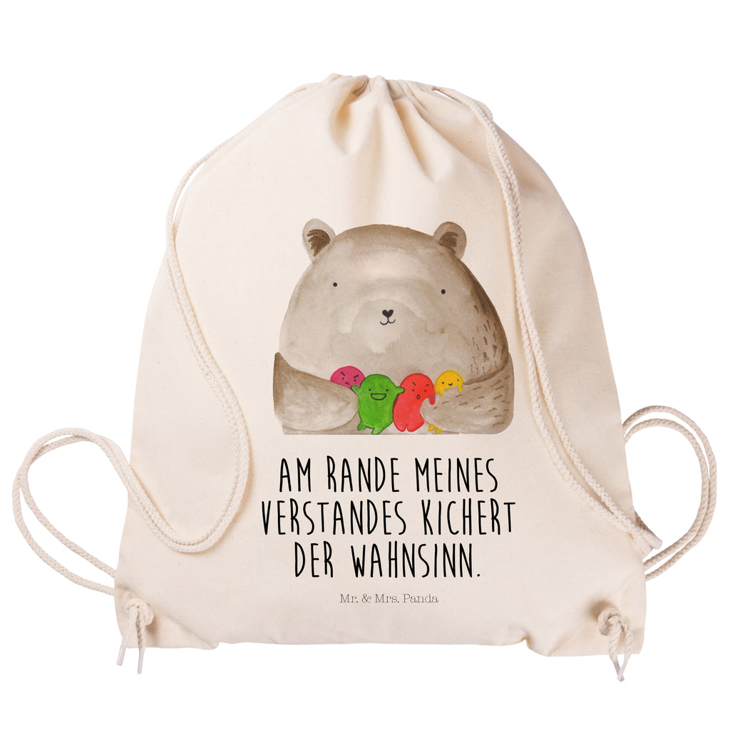 Sportbeutel Bär Gefühl Sportbeutel, Turnbeutel, Beutel, Sporttasche, Tasche, Stoffbeutel, Sportbeutel Kinder, Gymsack, Beutel Rucksack, Kleine Sporttasche, Sportzubehör, Turnbeutel Baumwolle, Bär, Teddy, Teddybär, Wahnsinn, Verrückt, Durchgedreht