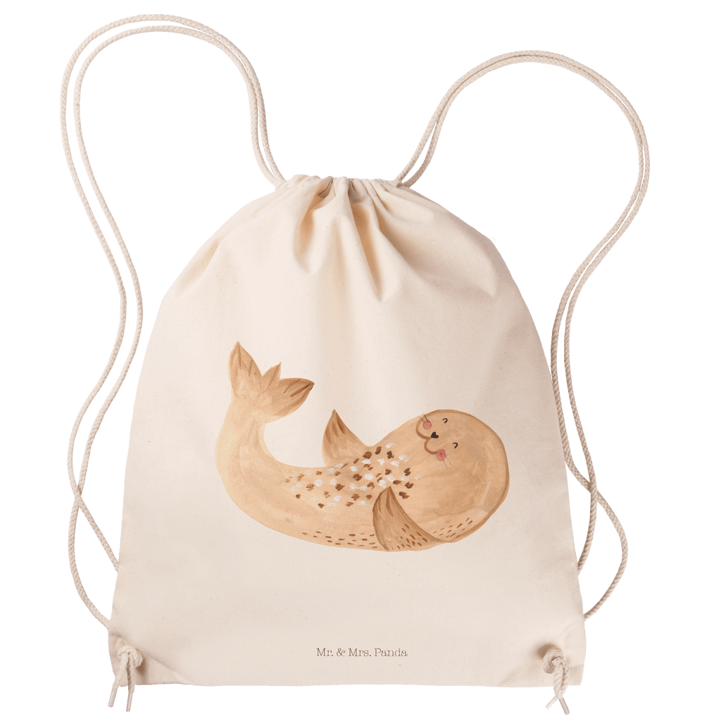 Sportbeutel Robbe Liegen Sportbeutel, Turnbeutel, Beutel, Sporttasche, Tasche, Stoffbeutel, Sportbeutel Kinder, Gymsack, Beutel Rucksack, Kleine Sporttasche, Sportzubehör, Turnbeutel Baumwolle, Tiermotive, Gute Laune, lustige Sprüche, Tiere, Robbe, Robben, Seehund, Strand, Meerestier, Ostsee, Nordsee, Lachen, Freude