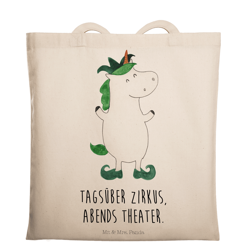 Tragetasche Einhorn Joker Beuteltasche, Beutel, Einkaufstasche, Jutebeutel, Stoffbeutel, Tasche, Shopper, Umhängetasche, Strandtasche, Schultertasche, Stofftasche, Tragetasche, Badetasche, Jutetasche, Einkaufstüte, Laptoptasche, Einhorn, Einhörner, Einhorn Deko, Pegasus, Unicorn, Hofnarr, Kasper, Gaukler, Mittelalter