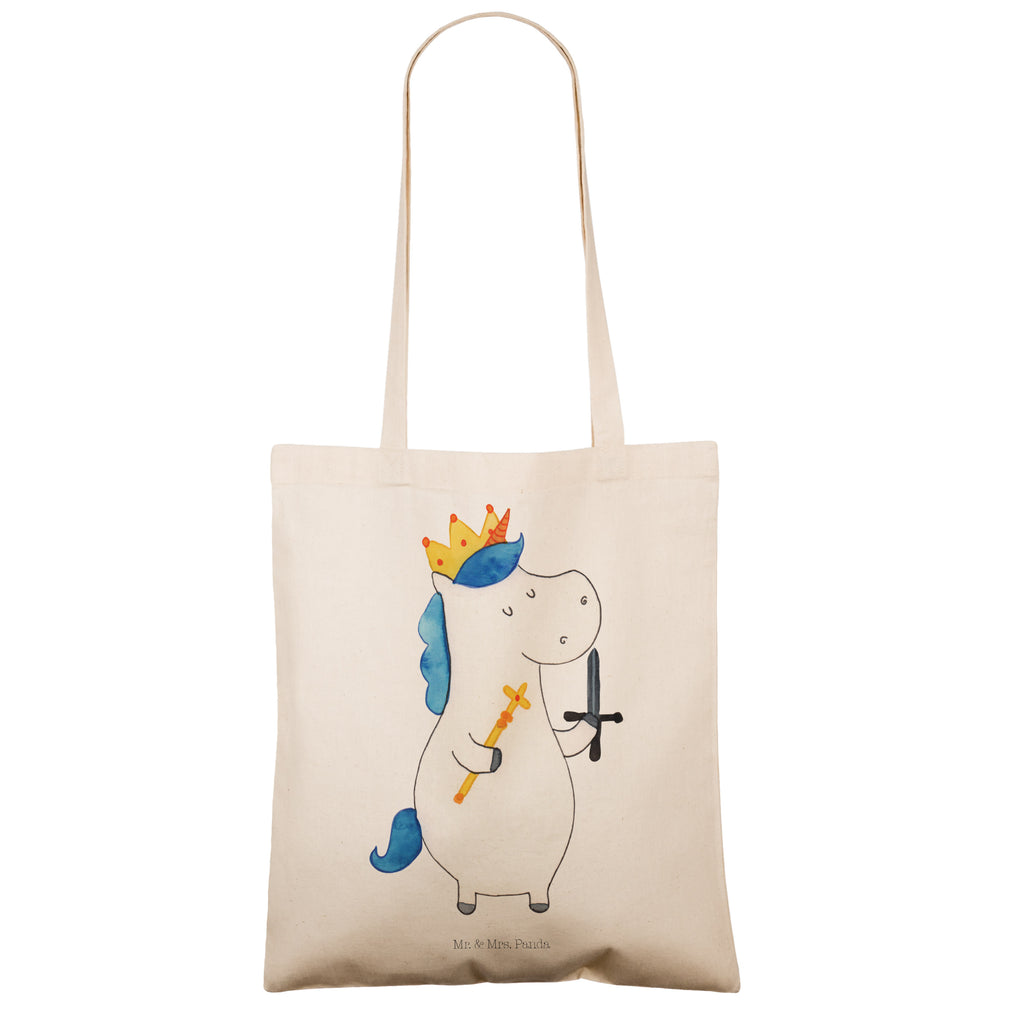 Tragetasche Einhorn König mit Schwert Beuteltasche, Beutel, Einkaufstasche, Jutebeutel, Stoffbeutel, Tasche, Shopper, Umhängetasche, Strandtasche, Schultertasche, Stofftasche, Tragetasche, Badetasche, Jutetasche, Einkaufstüte, Laptoptasche, Einhorn, Einhörner, Einhorn Deko, Pegasus, Unicorn, König, Ritter, Mittelalter