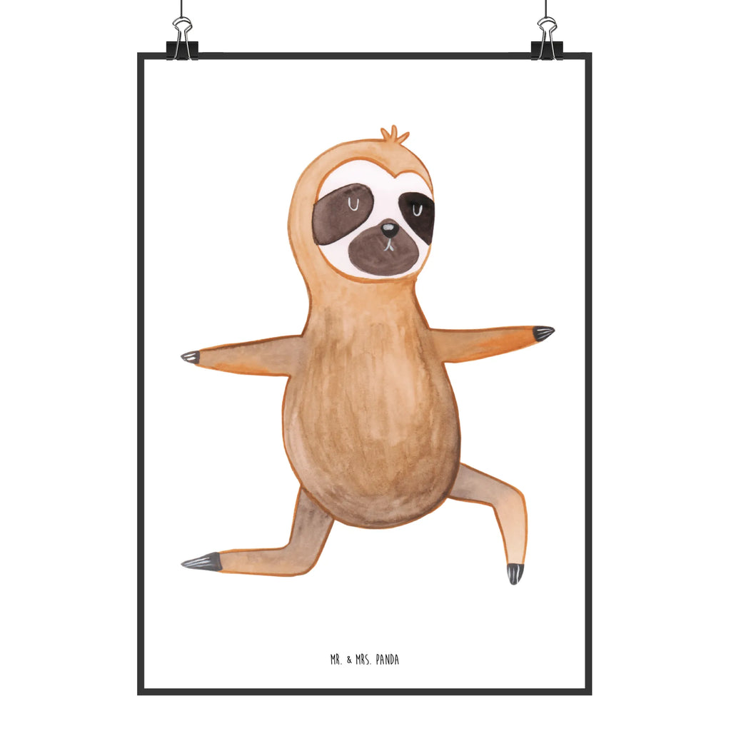 Poster Faultier Yoga Poster, Wandposter, Bild, Wanddeko, Küchenposter, Kinderposter, Wanddeko Bild, Raumdekoration, Wanddekoration, Handgemaltes Poster, Mr. & Mrs. Panda Poster, Designposter, Kunstdruck, Posterdruck, Faultier, Faultier Geschenk, Faultier Deko, Faultiere, faul, Lieblingstier, Yoga, Namaste, Krieger, Yogaübungen, Meditation, Atmung, Gelassenheit, Entspannung