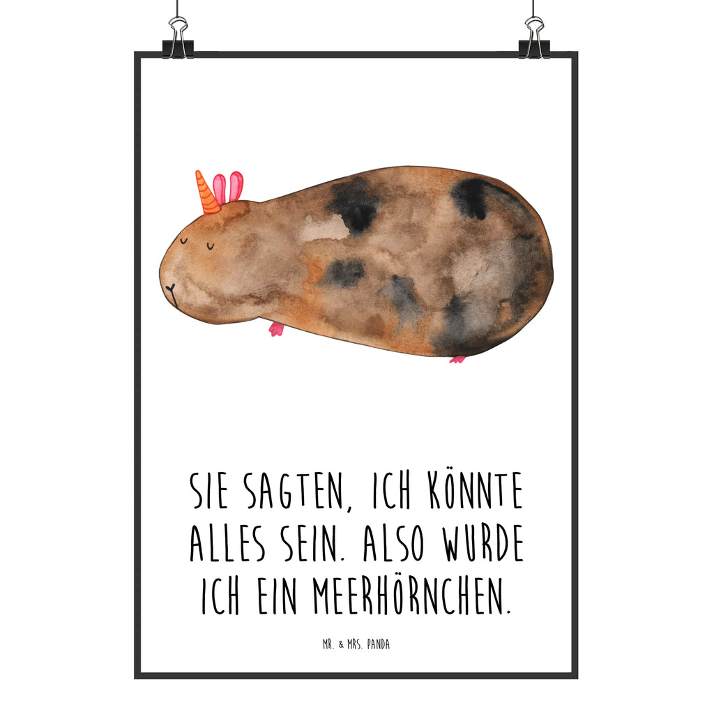 Poster Einhorn Meerschweinchen Poster, Wandposter, Bild, Wanddeko, Küchenposter, Kinderposter, Wanddeko Bild, Raumdekoration, Wanddekoration, Handgemaltes Poster, Mr. & Mrs. Panda Poster, Designposter, Kunstdruck, Posterdruck, Einhorn, Einhörner, Einhorn Deko, Unicorn, Meerhörnchen, Meericorn, Meerschwein, Meerschweinchen