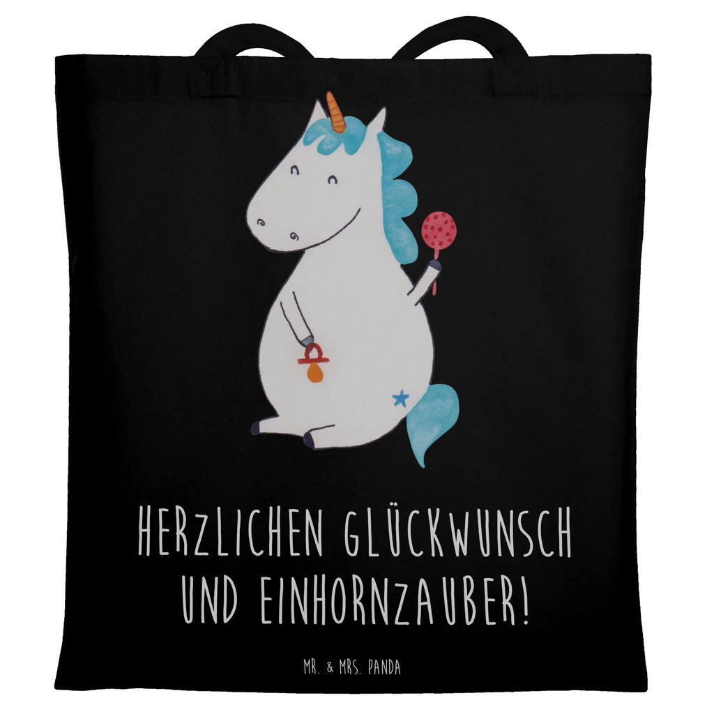 Tragetasche Einhorn Baby Beuteltasche, Beutel, Einkaufstasche, Jutebeutel, Stoffbeutel, Tasche, Shopper, Umhängetasche, Strandtasche, Schultertasche, Stofftasche, Tragetasche, Badetasche, Jutetasche, Einkaufstüte, Laptoptasche, Einhorn, Einhörner, Einhorn Deko, Unicorn, Mutter, Geburt, Geburtstag, erstes Kind, Baby, Babyglück, Nachwuchs, Eltern, Party, Kind, Schnuller