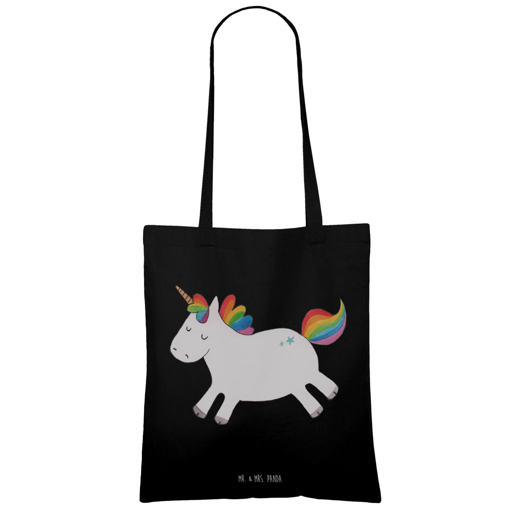 Tragetasche Einhorn Happy Beuteltasche, Beutel, Einkaufstasche, Jutebeutel, Stoffbeutel, Tasche, Shopper, Umhängetasche, Strandtasche, Schultertasche, Stofftasche, Tragetasche, Badetasche, Jutetasche, Einkaufstüte, Laptoptasche, Einhorn, Einhörner, Einhorn Deko, Pegasus, Unicorn, glücklich, fröhlich, Spaß, Freude, Lebensfreude, witzig, spannend, Lächeln, Lachen