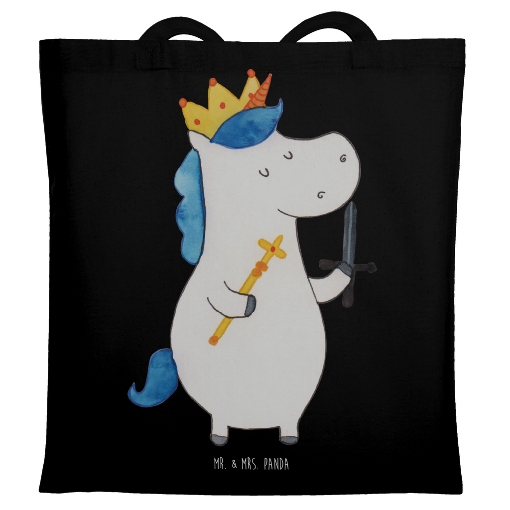 Tragetasche Einhorn König mit Schwert Beuteltasche, Beutel, Einkaufstasche, Jutebeutel, Stoffbeutel, Tasche, Shopper, Umhängetasche, Strandtasche, Schultertasche, Stofftasche, Tragetasche, Badetasche, Jutetasche, Einkaufstüte, Laptoptasche, Einhorn, Einhörner, Einhorn Deko, Pegasus, Unicorn, König, Ritter, Mittelalter