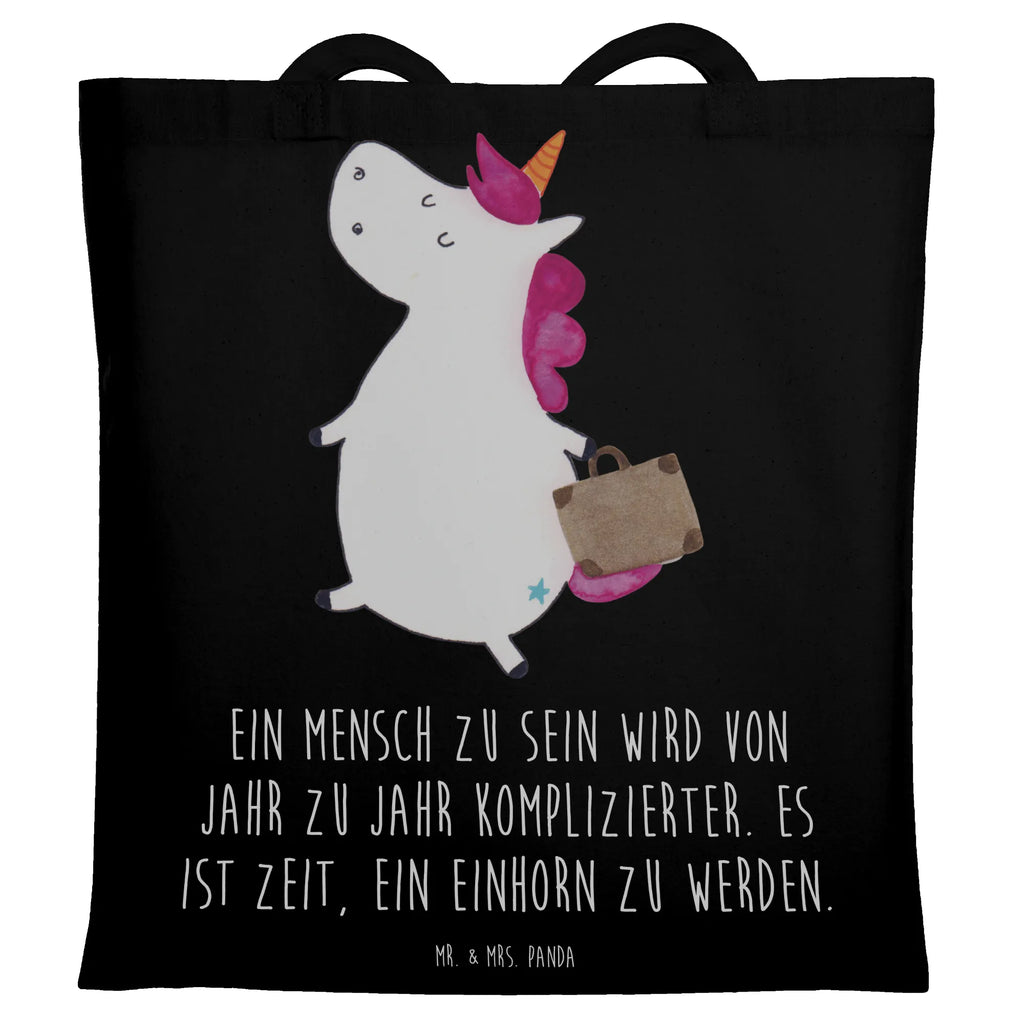 Tragetasche Einhorn Koffer Beuteltasche, Beutel, Einkaufstasche, Jutebeutel, Stoffbeutel, Tasche, Shopper, Umhängetasche, Strandtasche, Schultertasche, Stofftasche, Tragetasche, Badetasche, Jutetasche, Einkaufstüte, Laptoptasche, Einhorn, Einhörner, Einhorn Deko, Pegasus, Unicorn, unicorn, Koffer, Verreisen, Reise, Gepäck, Abenteuer, Erwachsen, Kind, albern, Spaß, lustig, witzig