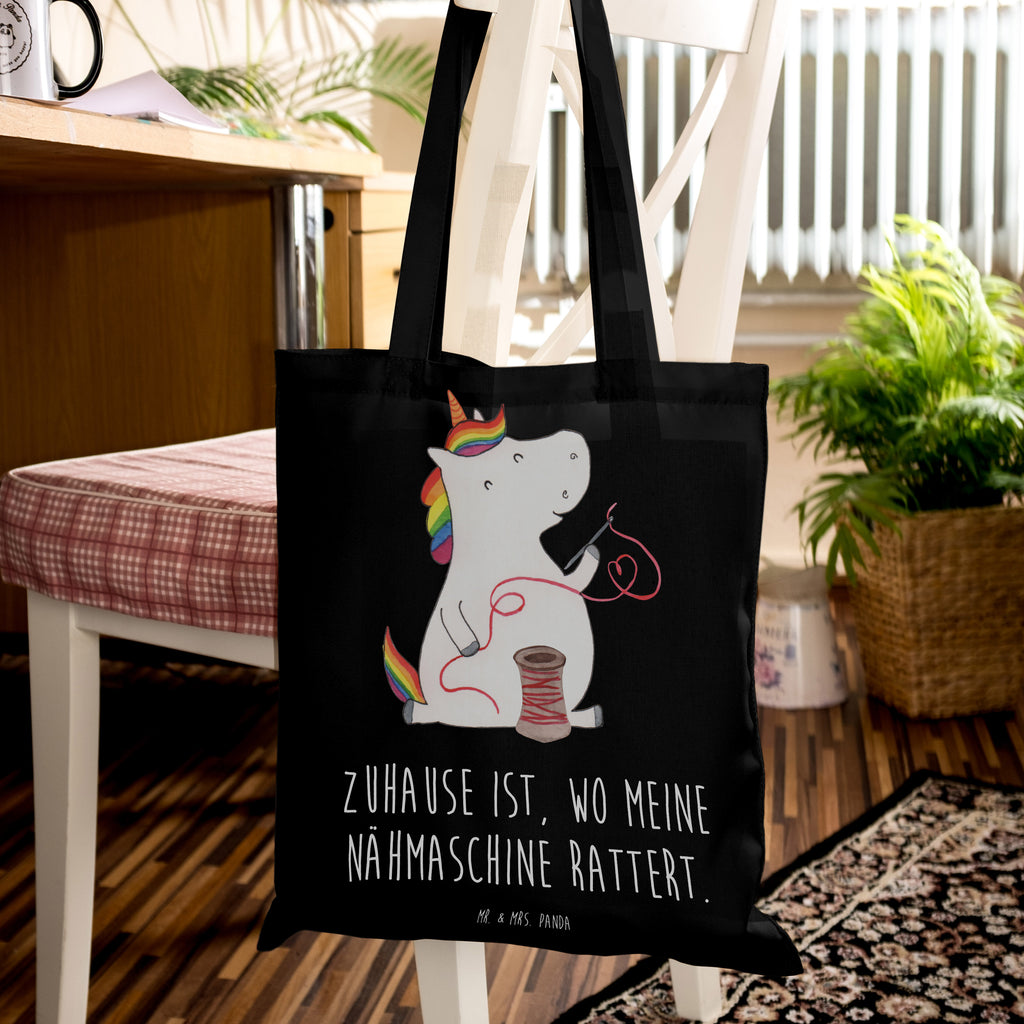 Tragetasche Einhorn Näherin Beuteltasche, Beutel, Einkaufstasche, Jutebeutel, Stoffbeutel, Tasche, Shopper, Umhängetasche, Strandtasche, Schultertasche, Stofftasche, Tragetasche, Badetasche, Jutetasche, Einkaufstüte, Laptoptasche, Einhorn, Einhörner, Einhorn Deko, Pegasus, Unicorn, Näherin, nähen, Mädchen, Freundin, Häkeln, Stricken, basteln, Nähzimmer