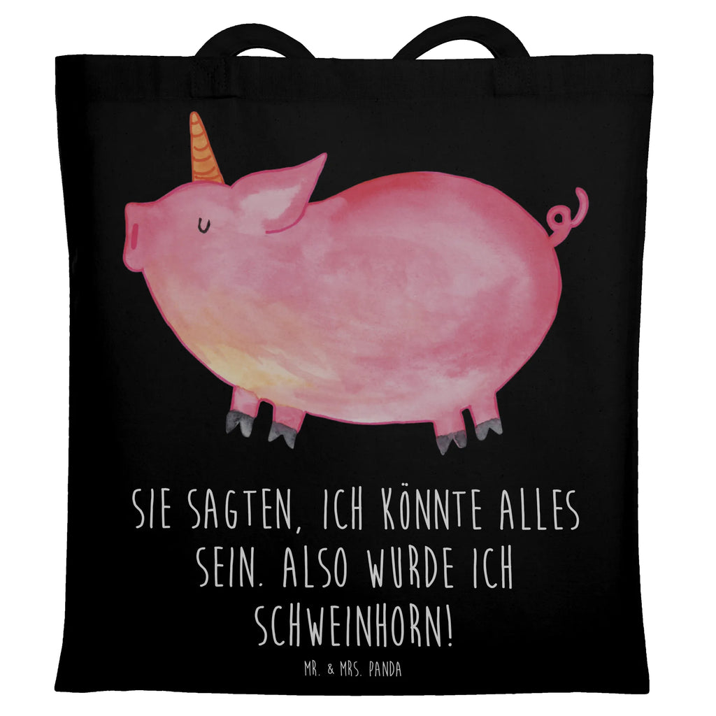 Tragetasche Einhorn Schweinhorn Beuteltasche, Beutel, Einkaufstasche, Jutebeutel, Stoffbeutel, Tasche, Shopper, Umhängetasche, Strandtasche, Schultertasche, Stofftasche, Tragetasche, Badetasche, Jutetasche, Einkaufstüte, Laptoptasche, Einhorn, Einhörner, Einhorn Deko, Pegasus, Unicorn, Party, Spaß, Schwein, Schweinhorn, Bauer, witzig. lustig, Spruch, geschenk, Pig, Piggy, funny, english, englisch