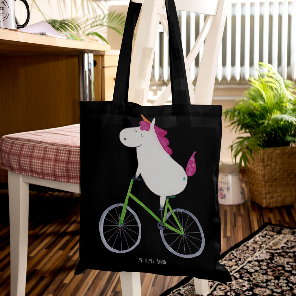 Tragetasche Einhorn Radfahrer Beuteltasche, Beutel, Einkaufstasche, Jutebeutel, Stoffbeutel, Tasche, Shopper, Umhängetasche, Strandtasche, Schultertasche, Stofftasche, Tragetasche, Badetasche, Jutetasche, Einkaufstüte, Laptoptasche, Einhorn, Einhörner, Einhorn Deko, Pegasus, Unicorn, Radfahren, Radfahrer, Rad, Bike, Feenstaub, Konfetti, Luxusproblem, Kummer, Liebeskummer