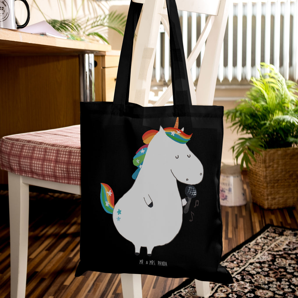 Tragetasche Einhorn Sänger Beuteltasche, Beutel, Einkaufstasche, Jutebeutel, Stoffbeutel, Tasche, Shopper, Umhängetasche, Strandtasche, Schultertasche, Stofftasche, Tragetasche, Badetasche, Jutetasche, Einkaufstüte, Laptoptasche, Einhorn, Einhörner, Einhorn Deko, Pegasus, Unicorn, Glitzer, Konfetti, Party, Geburtstag, Feier, Fest, Disco, Sängerin, Sänger, Freundin