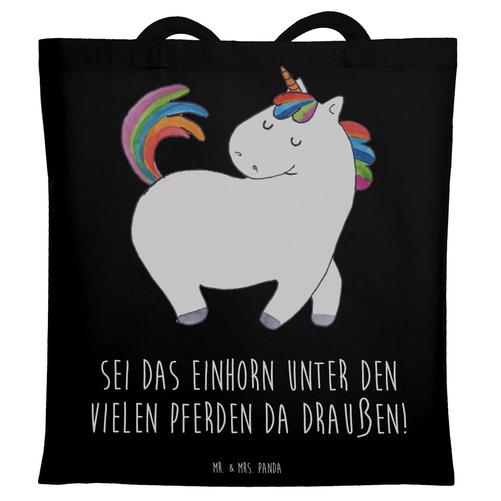 Tragetasche Einhorn Stolzieren Beuteltasche, Beutel, Einkaufstasche, Jutebeutel, Stoffbeutel, Tasche, Shopper, Umhängetasche, Strandtasche, Schultertasche, Stofftasche, Tragetasche, Badetasche, Jutetasche, Einkaufstüte, Laptoptasche, Einhorn, Einhörner, Einhorn Deko, Pegasus, Unicorn, stolz, anders, bunt, Pferd, Reiter, Reiten, Freundin, Geschenk