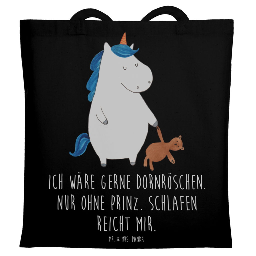 Tragetasche Einhorn Teddy Beuteltasche, Beutel, Einkaufstasche, Jutebeutel, Stoffbeutel, Tasche, Shopper, Umhängetasche, Strandtasche, Schultertasche, Stofftasche, Tragetasche, Badetasche, Jutetasche, Einkaufstüte, Laptoptasche, Einhorn, Einhörner, Einhorn Deko, Pegasus, Unicorn, schlafen, gute Nacht, Single, Bett, Träumen, Freundin, Singleleben