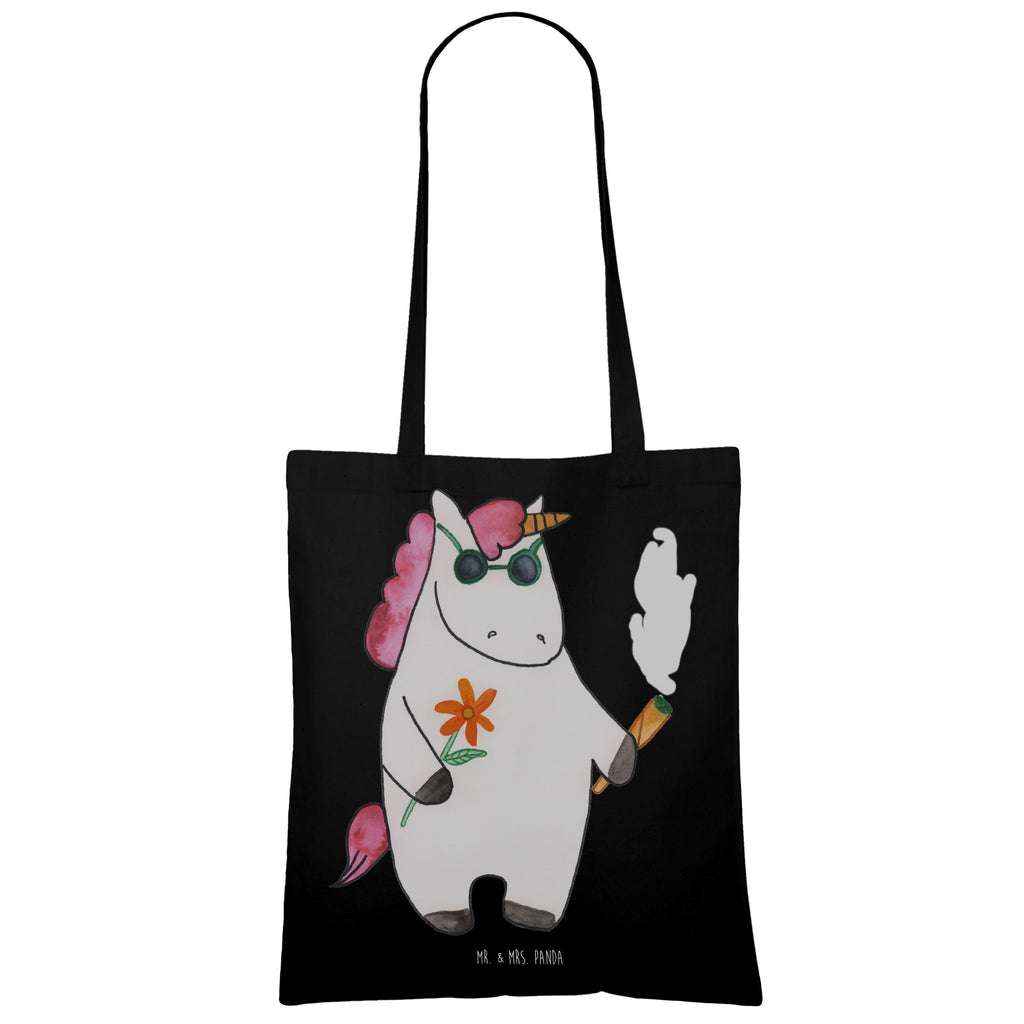 Tragetasche Einhorn Woodstock Beuteltasche, Beutel, Einkaufstasche, Jutebeutel, Stoffbeutel, Tasche, Shopper, Umhängetasche, Strandtasche, Schultertasche, Stofftasche, Tragetasche, Badetasche, Jutetasche, Einkaufstüte, Laptoptasche, Einhorn, Einhörner, Einhorn Deko, Pegasus, Unicorn, Kiffen, Joint, Zigarette, Alkohol, Party, Spaß. lustig, witzig, Woodstock