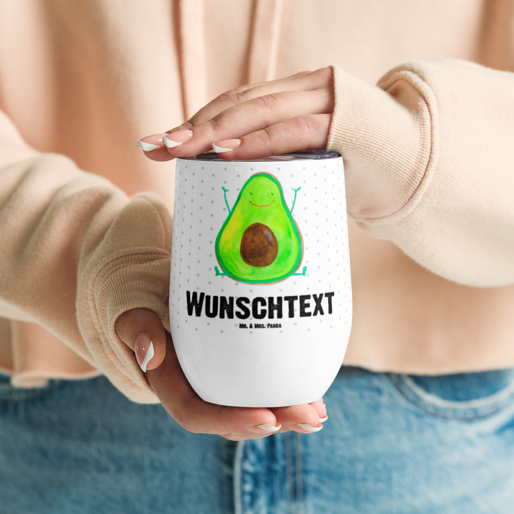 Personalisierter Weinbecher Avocado Happy Personalisierter Weinbecher, Personalisierter Glühwein Becher, Heißgetränke, Personalisierter Trinkbecher, Personalisierter Weinkelch, Personalisiertes Weingläser, hochwertiger Weinbecher, Weinbecher Reisen, Weinbecher unterwegs, Personalisertes Sommerglas, mit Namen, Wunschtext, Personalisierung, selbst bedrucken, Personalisiertes Weinglas, Avocado, Veggie, Vegan, Gesund, Chaos