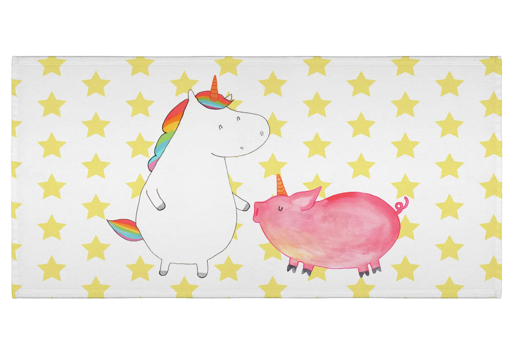 Handtuch Einhorn Schwein Handtuch, Badehandtuch, Badezimmer, Handtücher, groß, Kinder, Baby, Einhorn, Einhörner, Einhorn Deko, Pegasus, Unicorn, Freundschaft, Schweinhorn, Schwein, Freundin, Schweinchen