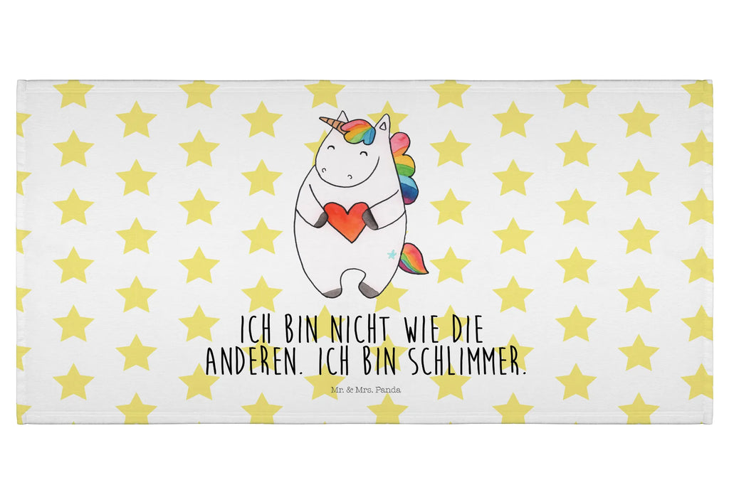 Handtuch Einhorn Herz Handtuch, Badehandtuch, Badezimmer, Handtücher, groß, Kinder, Baby, Einhorn, Einhörner, Einhorn Deko, Unicorn, Herz, schlimm, böse, witzig, lustig, Freundin, anders, bunt