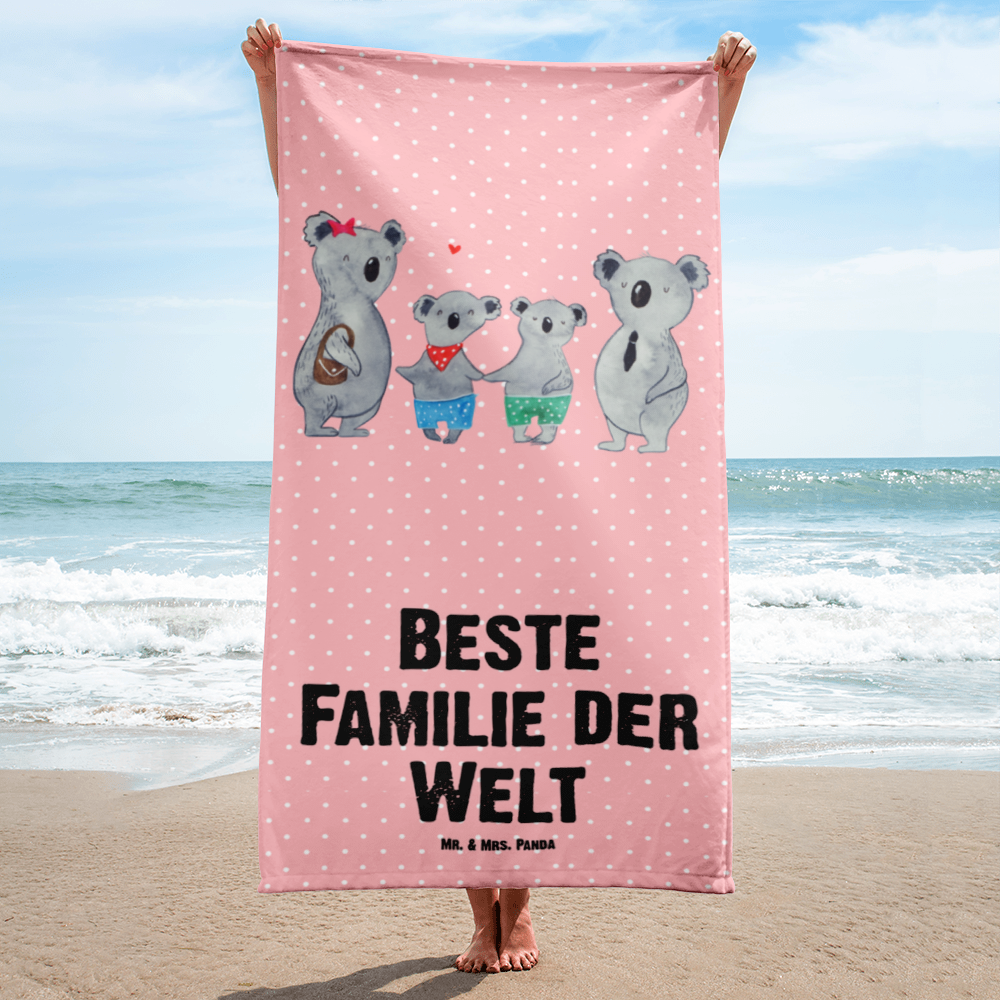 XL Badehandtuch Koala Familie zwei Handtuch, Badetuch, Duschtuch, Strandtuch, Saunatuch, Familie, Vatertag, Muttertag, Bruder, Schwester, Mama, Papa, Oma, Opa, Koala, Koalabär, beste Familie, Familienzeit, Familienleben, Koalafamilie, Lieblingsfamilie