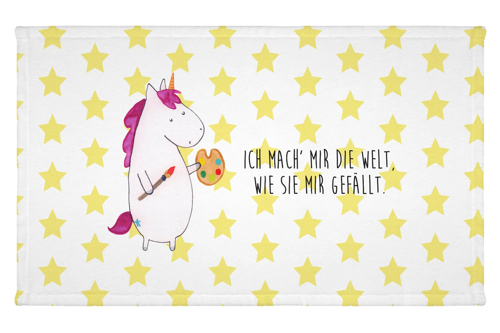 Handtuch Einhorn Künstler Handtuch, Badehandtuch, Badezimmer, Handtücher, groß, Kinder, Baby, Einhorn, Einhörner, Einhorn Deko, Pegasus, Unicorn, Englisch, Künstler, Artist, Malen, Zeichnen, Welt, Farbe, Stift, Pinsel, Geschenk, Maler