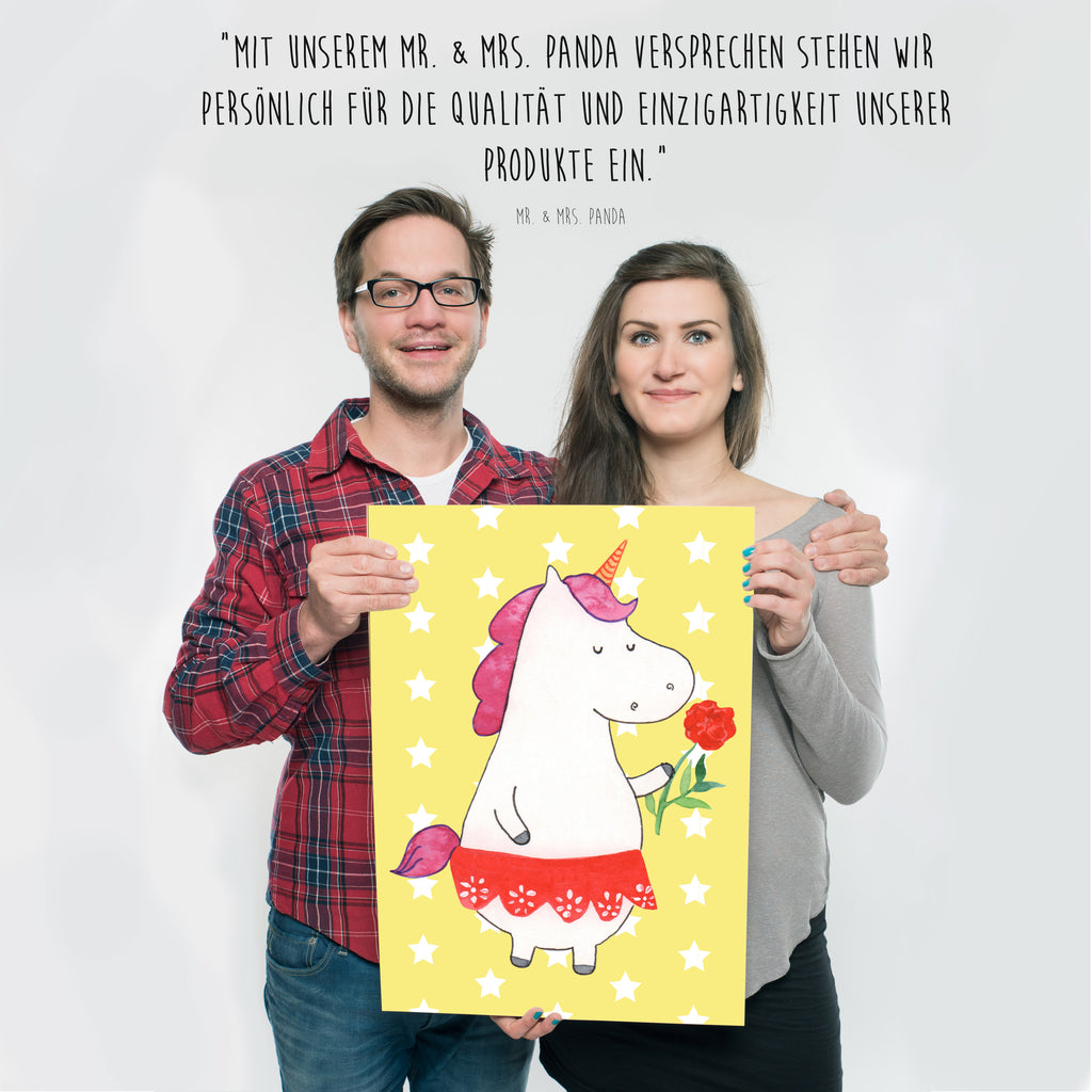 Poster Einhorn Dame Poster, Wandposter, Bild, Wanddeko, Küchenposter, Kinderposter, Wanddeko Bild, Raumdekoration, Wanddekoration, Handgemaltes Poster, Mr. & Mrs. Panda Poster, Designposter, Kunstdruck, Posterdruck, Einhorn, Einhörner, Einhorn Deko, Pegasus, Unicorn, Dame, Lady, feine Dame, Freundin, Frau, Bachelor, Bachelorette, Abfuhr, Schluss machen, Trennung