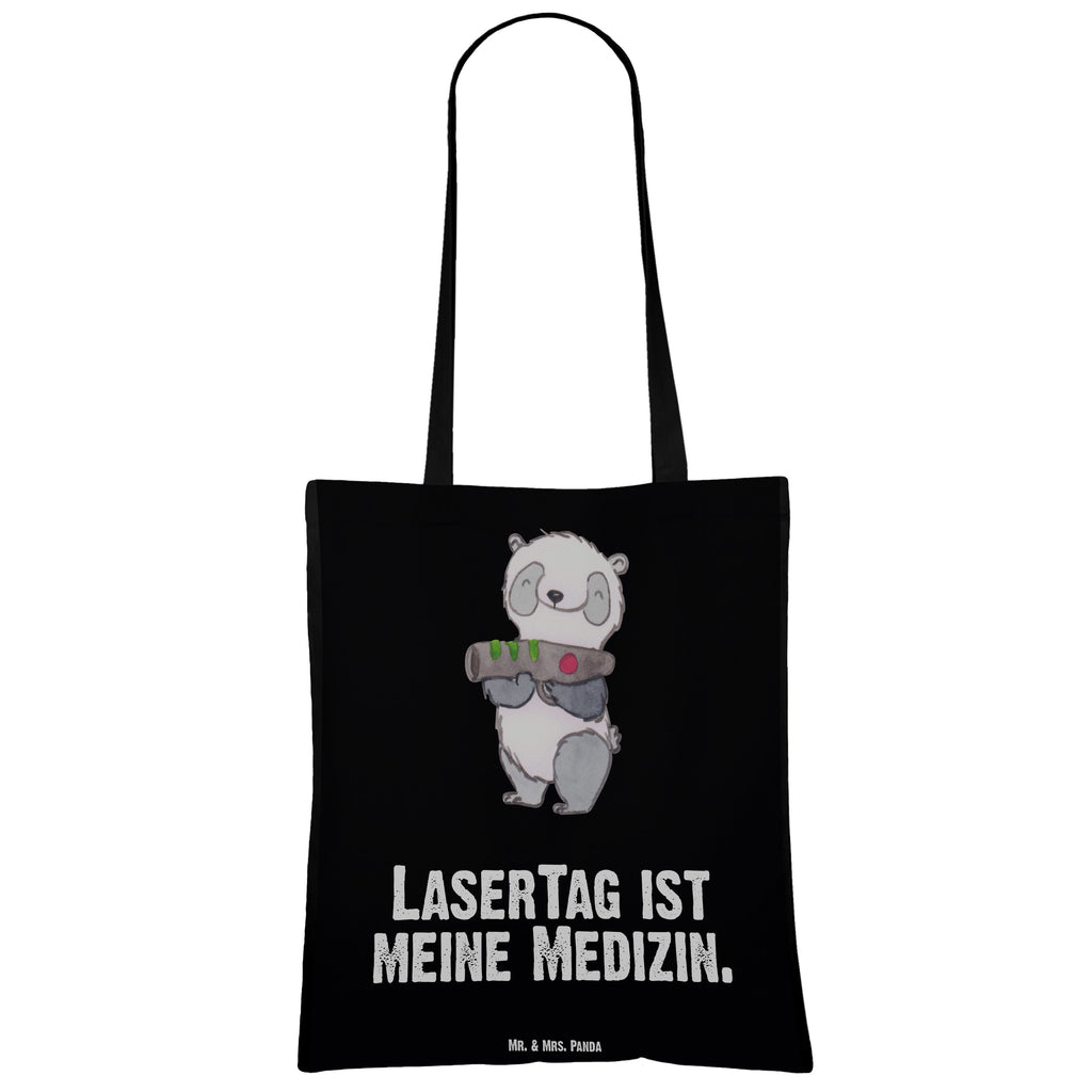 Tragetasche Panda LaserTag Medizin Beuteltasche, Beutel, Einkaufstasche, Jutebeutel, Stoffbeutel, Tasche, Shopper, Umhängetasche, Strandtasche, Schultertasche, Stofftasche, Tragetasche, Badetasche, Jutetasche, Einkaufstüte, Laptoptasche, Geschenk, Sport, Sportart, Hobby, Schenken, Danke, Dankeschön, Auszeichnung, Gewinn, Sportler, Lasertag, Lasergame Zentrum