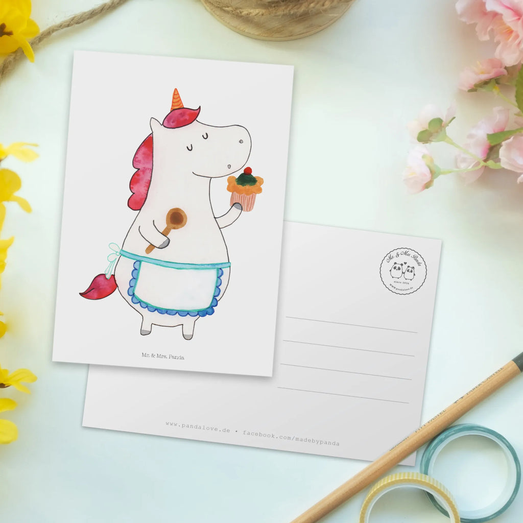 Postkarte Einhorn Küche Postkarte, Karte, Geschenkkarte, Grußkarte, Einladung, Ansichtskarte, Geburtstagskarte, Einladungskarte, Dankeskarte, Ansichtskarten, Einladung Geburtstag, Einladungskarten Geburtstag, Einhorn, Einhörner, Einhorn Deko, Pegasus, Unicorn, backen, Muffin, Motivation, Träumer, träumen, Bäckerin, Hobbykoch, Koch, Torte, Kuchen