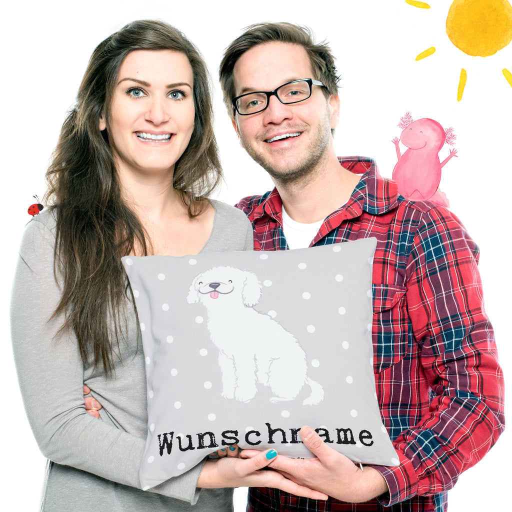 Personalisiertes Kissen Kleinpudel Lebensretter Kissen, personalisiert, Name, Wunschname, bedrucken, Kopfkissen, Hund, Hunderasse, Rassehund, Hundebesitzer, Geschenk, Tierfreund, Schenken, Welpe, Pudel, Kleinpudel