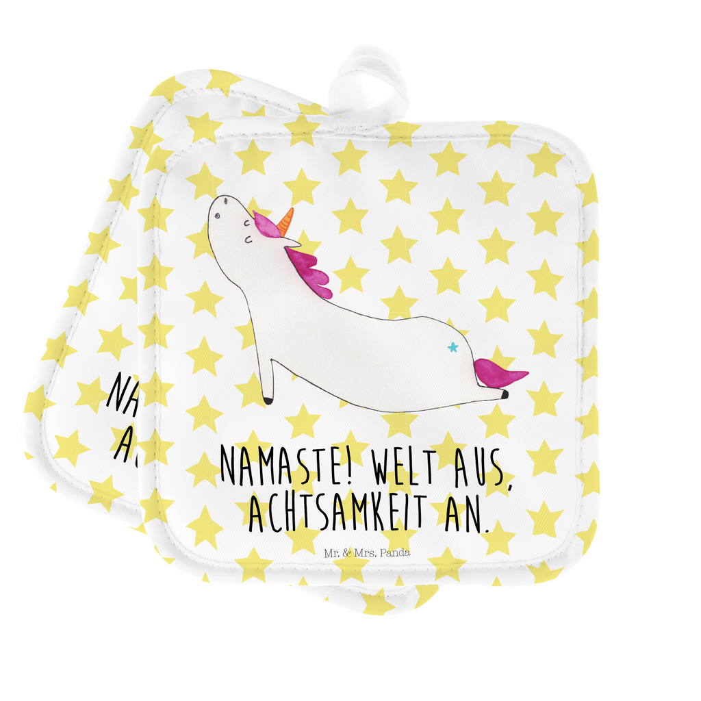 2er Set Topflappen  Einhorn Yoga Topflappen, Topfuntersetzer, Ofenhandschuh, Topflappen Set, Topflappen lustig, Topflappen mit Spruch, Ofenhandschuhe, Topfhandschuhe, Topfhandschuh, Topflappenset, Topflappen 2er Set, Schöne Topflappen, Einhorn, Einhörner, Einhorn Deko, Pegasus, Unicorn, Yoga, Namaste, Achtsamkeit, Entspannung, Joga, Yogamatte, Sport, lustig, witzig, süß