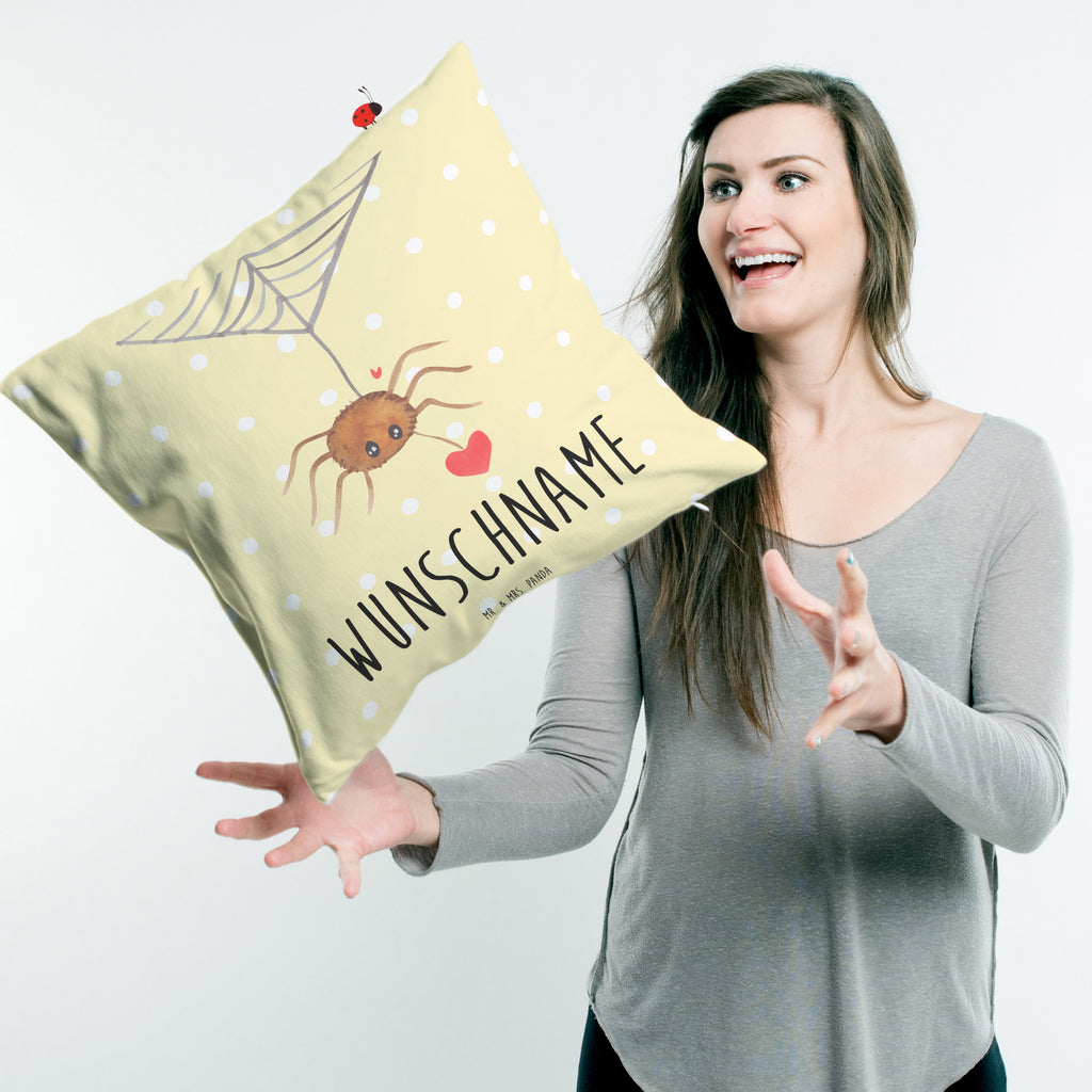 Personalisiertes Kissen Spinne Agathe Liebe Kissen, personalisiert, Name, Wunschname, bedrucken, Kopfkissen, Spinne Agathe, Spinne, Agathe, Videos, Merchandise, Liebe, Verliebt, Liebesbeweis, Liebesgeschenk