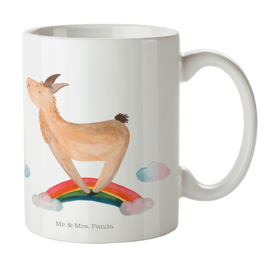 Tasse Lama Regenbogen Tasse, Kaffeetasse, Teetasse, Becher, Kaffeebecher, Teebecher, Keramiktasse, Porzellantasse, Büro Tasse, Geschenk Tasse, Tasse Sprüche, Tasse Motive, Kaffeetassen, Tasse bedrucken, Designer Tasse, Cappuccino Tassen, Schöne Teetassen, Lama, Alpaka, Lamas, Regenbogen, Haters gonna hate, Haters, Selbstständig, Außenseiter, Schule, Abi, Hobby, Wolkenland, Freiheit