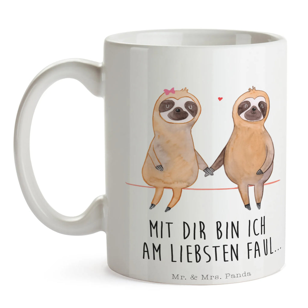 Tasse Faultier Pärchen Tasse, Kaffeetasse, Teetasse, Becher, Kaffeebecher, Teebecher, Keramiktasse, Porzellantasse, Büro Tasse, Geschenk Tasse, Tasse Sprüche, Tasse Motive, Kaffeetassen, Tasse bedrucken, Designer Tasse, Cappuccino Tassen, Schöne Teetassen, Faultier, Faultier Geschenk, Faultier Deko, Faultiere, faul, Lieblingstier, Liebe, Liebespaar, Faultierliebe, Faultierpärchen, verliebt, verlobt, gemeinsam, relaxen, Pärchen, Beziehung, Langsamkeit