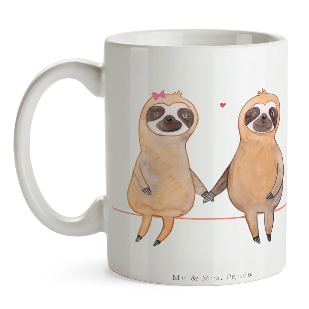 Tasse Faultier Pärchen Tasse, Kaffeetasse, Teetasse, Becher, Kaffeebecher, Teebecher, Keramiktasse, Porzellantasse, Büro Tasse, Geschenk Tasse, Tasse Sprüche, Tasse Motive, Kaffeetassen, Tasse bedrucken, Designer Tasse, Cappuccino Tassen, Schöne Teetassen, Faultier, Faultier Geschenk, Faultier Deko, Faultiere, faul, Lieblingstier, Liebe, Liebespaar, Faultierliebe, Faultierpärchen, verliebt, verlobt, gemeinsam, relaxen, Pärchen, Beziehung, Langsamkeit